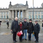 Klemmfreunde vor dem Reichstag